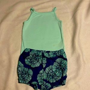 Carter’s 3 piece short set Size 18M
